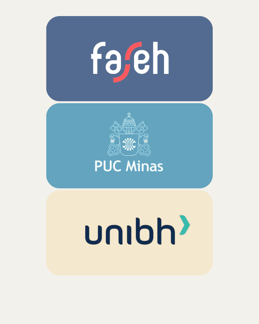 Faseh, PUC Minas e Uni-BH